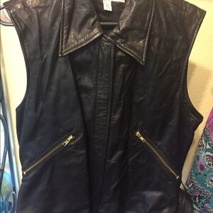 Vintage Erez Levy Leather Vest